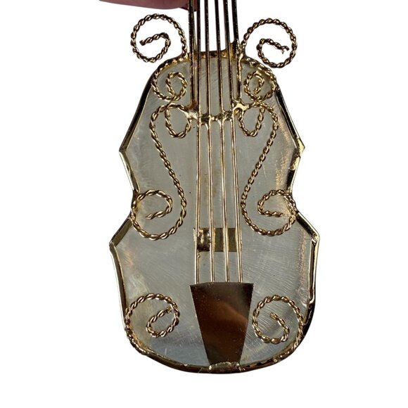 Vintage Capiz Shell Star Violin Christmas Holiday Ornament Lot - Picture 16 of 16